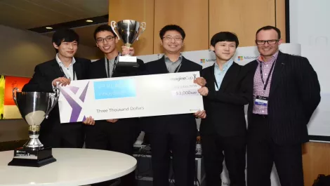 Team meep at the akl imagine cup finals