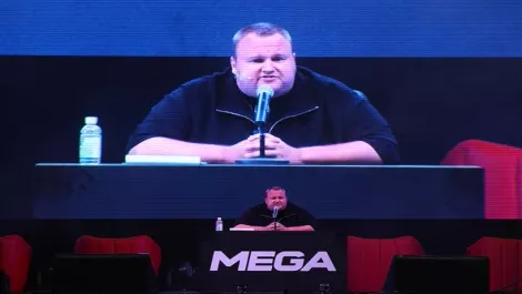 Kim dotcom continues internet crusade with new super private mega website h 1