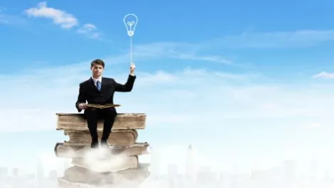 Business owner light bulb thing