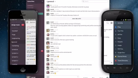 Slack screen shots