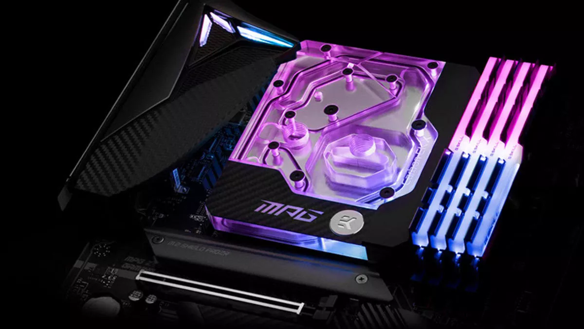 MSI's new liquid-cooled gaming motherboard