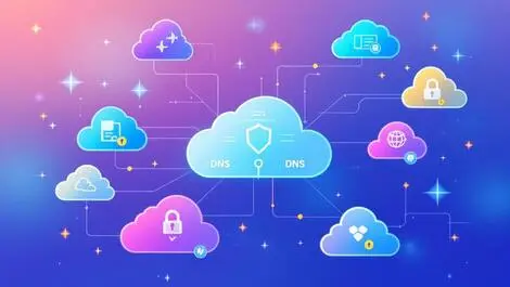Centralized network control panel managing dns multicloud cybersecurity