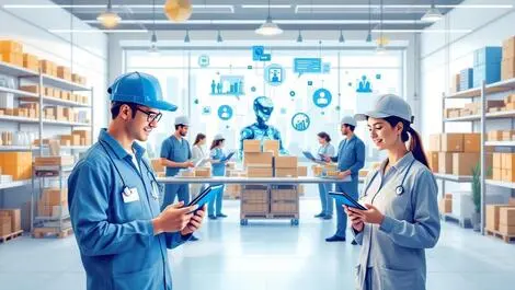 Frontline workers asia pacific ai digital tools healthcare retail logistics collaborative