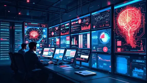 Soc 2026 analysts ai threat charts data center racks cinematic