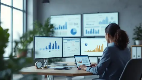 Modern us law firm lawyer desk laptop time tracking billing tools