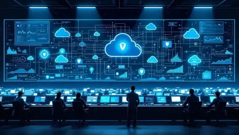 Gov soc hybrid cloud security analysts monitoring critical infra