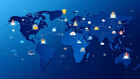 Global it partner network resellers handshake cloud ai management