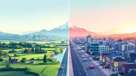 Nz skyline rural urban digital divide fibre lines tech icons